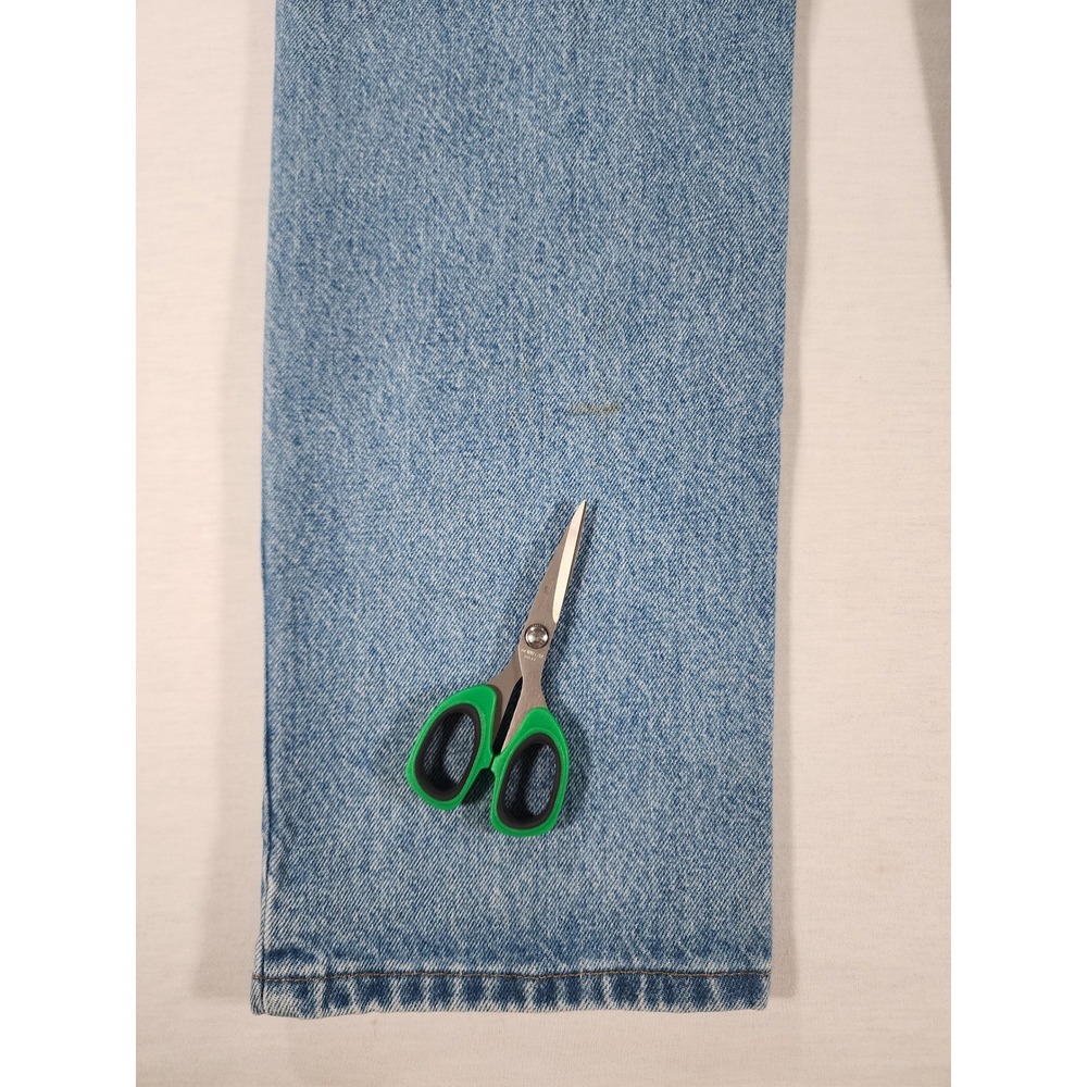 Carhartt Mens 34x32 B18-STW Straight Fit Blue Denim Stonewash Workwear Stain - Picture 9 of 11